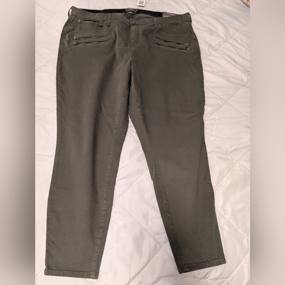 Torrid Olive Green Super Soft Skinny Pants